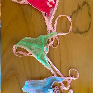 Agent Provocateur Matchstick Thongs (set of 3)